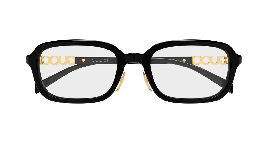 Brillen gucci gg2210oa 001 negro rectangular / squared femenino größe 53mm - Detailansicht