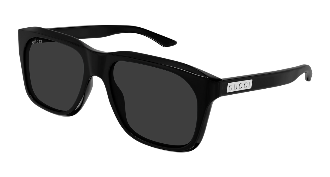 Occhiali da sole gucci gg2077s 001 negro rectangular / squared masculino taglia 55mm - Vista principale