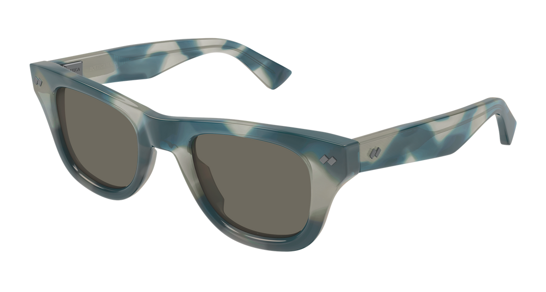 Lunettes de soleil bottega veneta bv1486s 003 azul rectangular / squared masculino taille 48mm - Vue principale