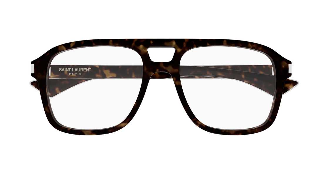 Lunettes de vue saint laurent sl 881 opt 002 havana masculino taille 55mm - Vue détaillée