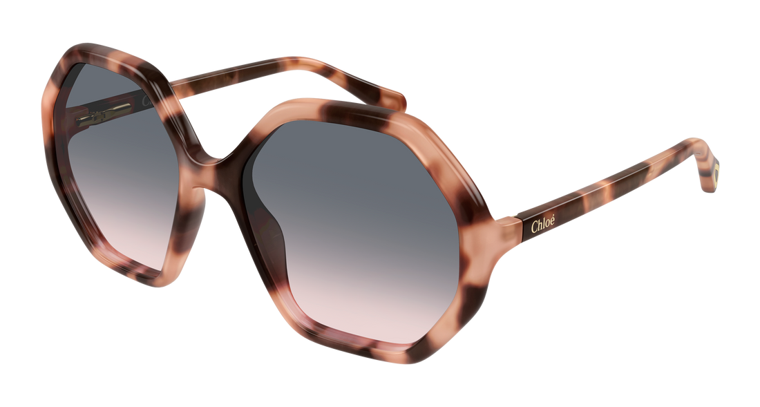 Lunettes de soleil chloé cc0004s 009 havana geometrical/directional infantil taille 51mm - Vue principale