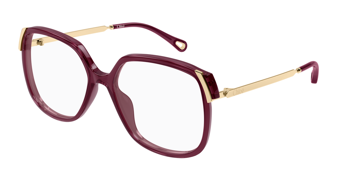 Prescription glasses chloé ch0287o 011 rojo rectangular / squared femenino size 56mm - Main view