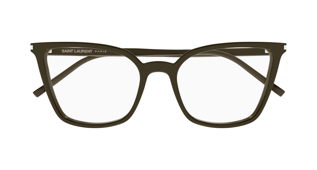 Gafas graduadas saint laurent sl 669 005 marron cat eye femenino talla 54mm - Vista de detalle