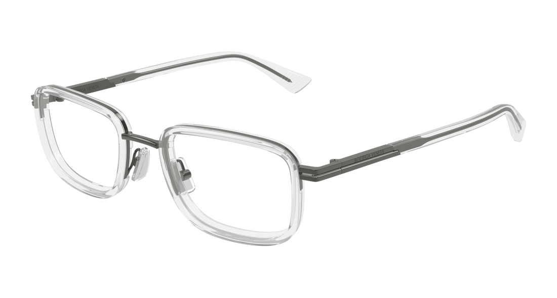 Prescription glasses bottega veneta bv1464o 008 plateado rectangular / squared masculino size 53mm - Main view