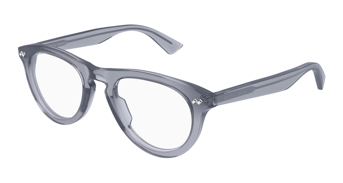 Lunettes de vue bottega veneta bv1507o 010 light round/oval/panthos unisex taille 52mm - Vue principale