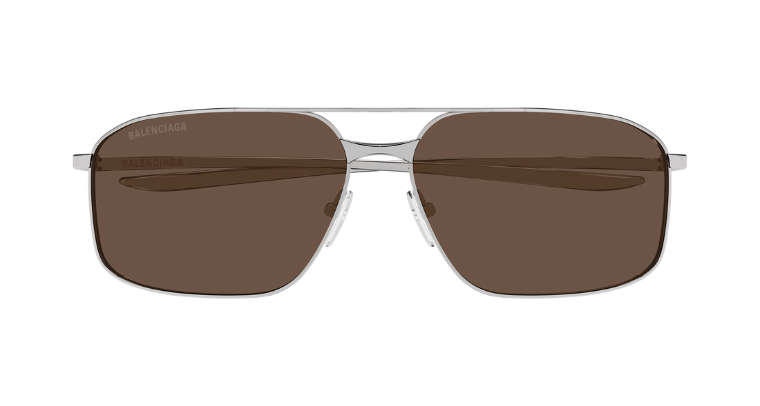 Sunglasses balenciaga bb0492s 002 plateado pilot/navigator masculino size 64mm - Detailed view