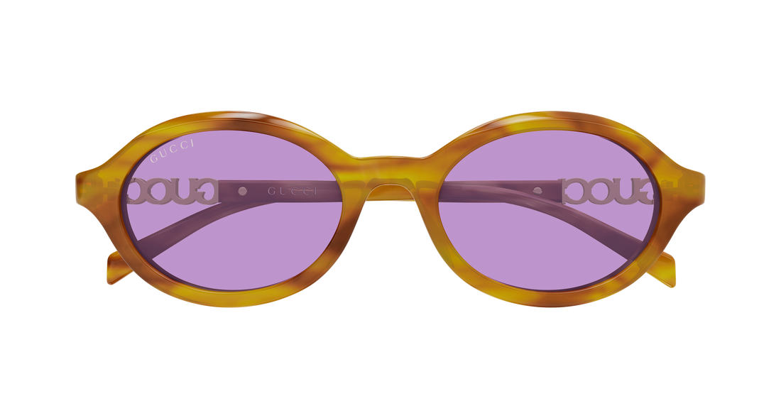 Sonnenbrillen gucci gg2153s 004 havana round/oval/panthos femenino größe 51mm - Detailansicht