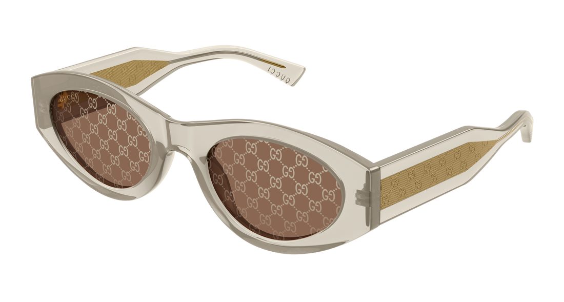 Sunglasses gucci gg2065s 003 amarillo round/oval/panthos femenino size 52mm - Main view