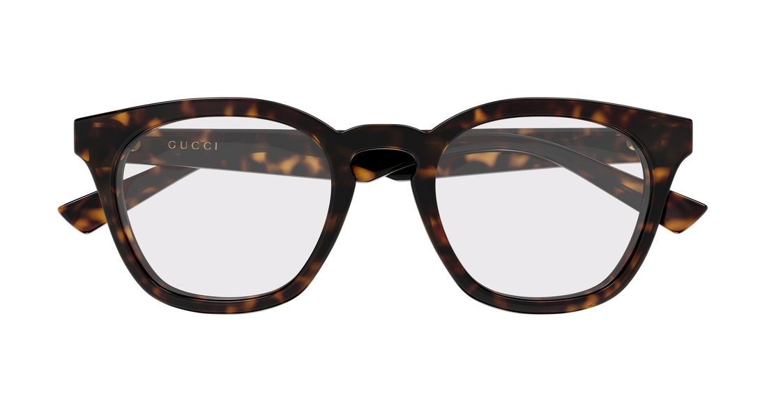 Occhiali da vista gucci gg2185o 002 havana round/oval/panthos masculino taglia 50mm - Vista dettagliata