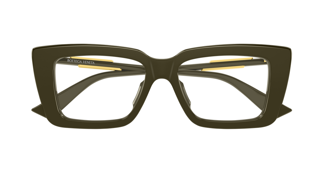 Prescription glasses bottega veneta bv1448o 005 verde rectangular / squared femenino size 53mm - Detailed view