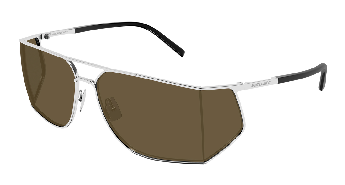 Lunettes de soleil saint laurent sl 750 003 plateado rectangular / squared masculino taille 69mm - Vue principale