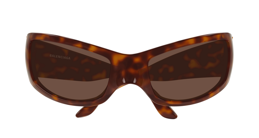 Occhiali da sole balenciaga bb0461s 003 havana geometrical/directional unisex taglia 66mm - Vista dettagliata