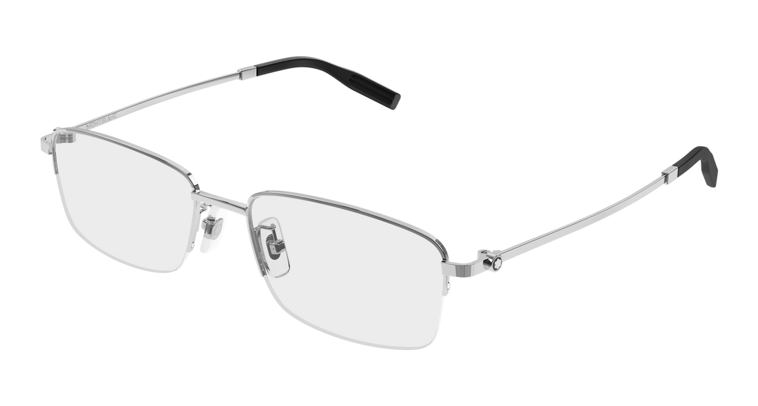 Brillen montblanc mb0529oa 003 plateado rectangular / squared masculino größe 54mm - Hauptansicht