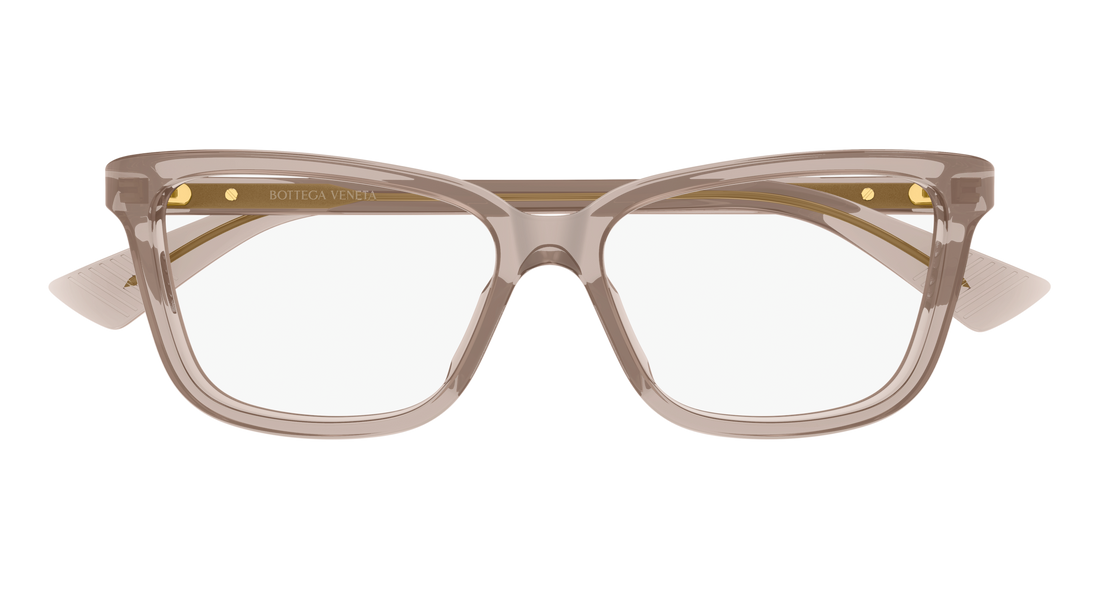Lunettes de vue bottega veneta bv1499o 008 marron cat eye femenino taille 54mm - Vue détaillée