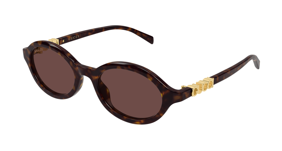 Gafas de sol gucci gg2153s 002 havana round/oval/panthos femenino talla 51mm - Vista principal