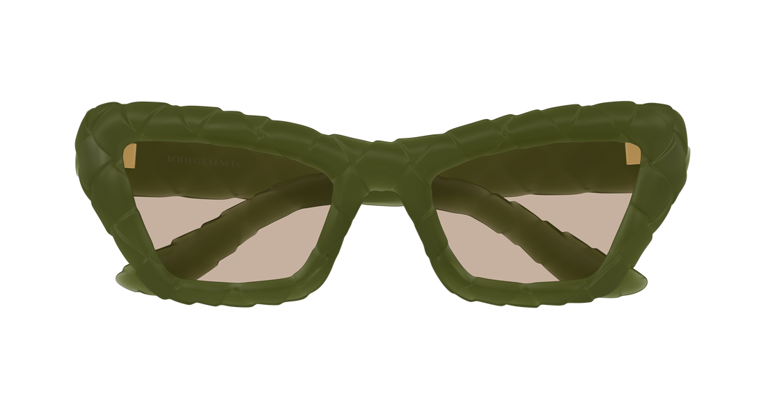 Sunglasses bottega veneta bv1438s 003 verde cat eye femenino size 56mm - Detailed view