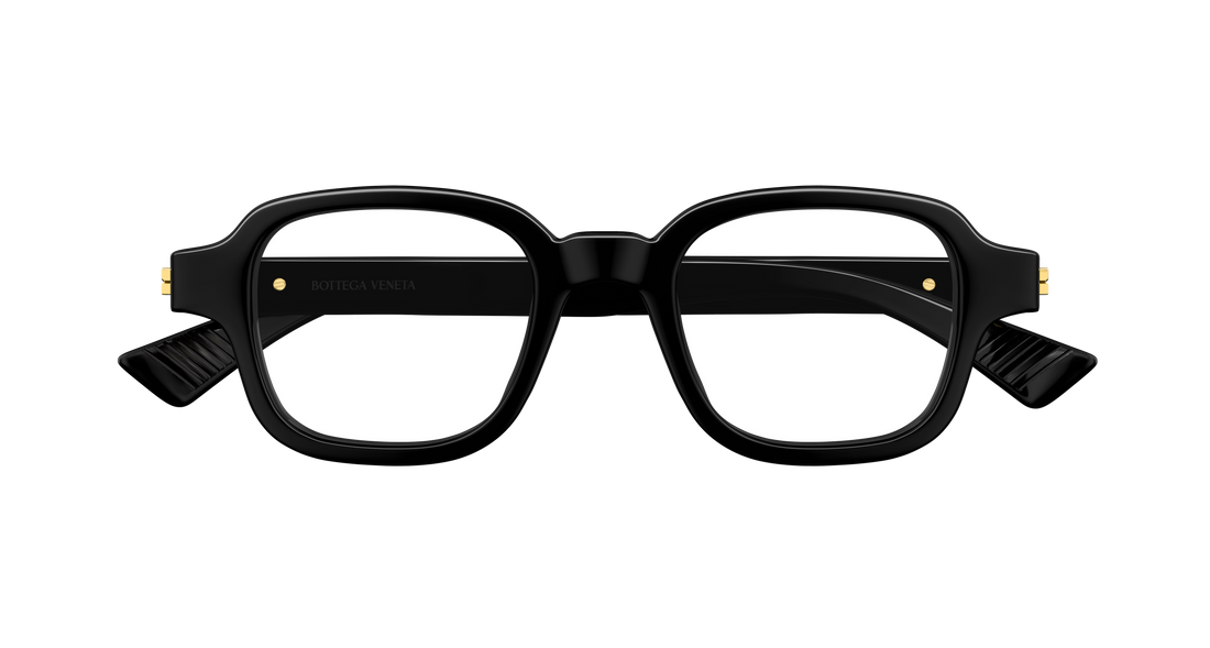 Prescription glasses bottega veneta bv1462o 006 negro rectangular / squared masculino size 48mm - Detailed view