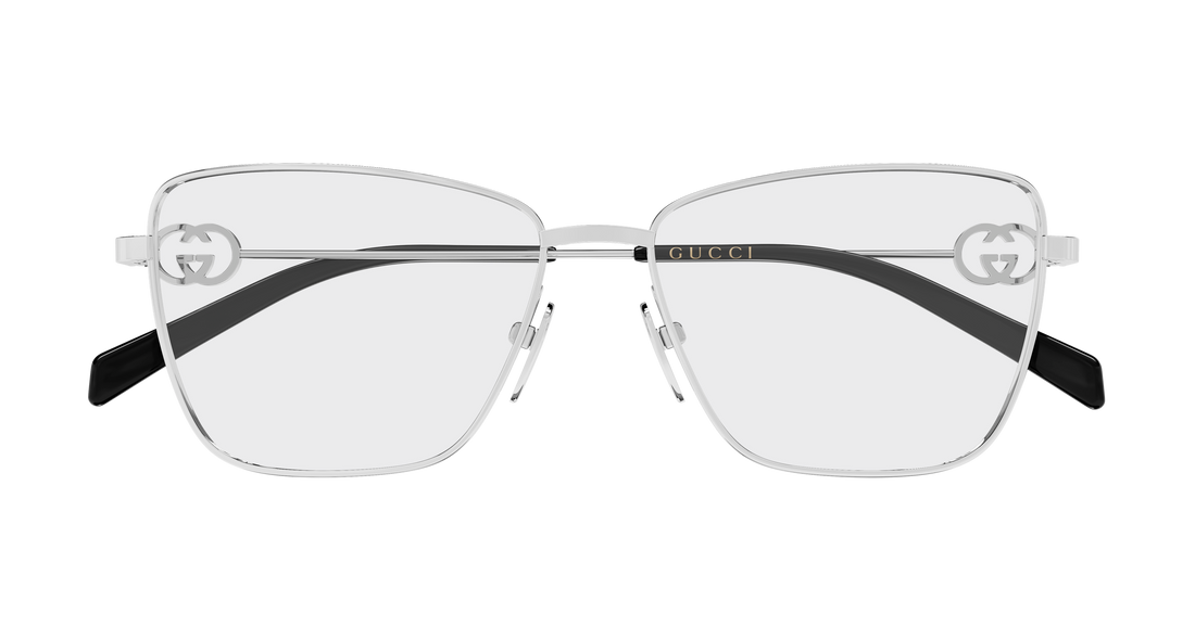 Brillen gucci gg2226o 002 plateado butterfly femenino größe 54mm - Detailansicht