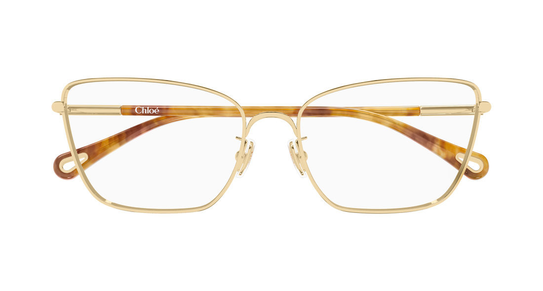 Lunettes de vue chloé ch0403o 002 dorado cat eye femenino taille 54mm - Vue détaillée