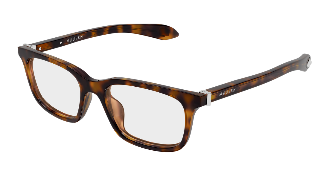 Brillen alexander mcqueen am0587o 002 havana rectangular / squared masculino größe 53mm - Hauptansicht