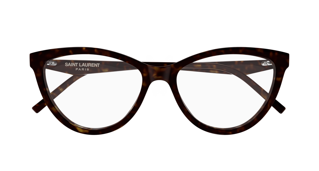 Lunettes de vue saint laurent sl m185 002 havana cat eye femenino taille 55mm - Vue détaillée