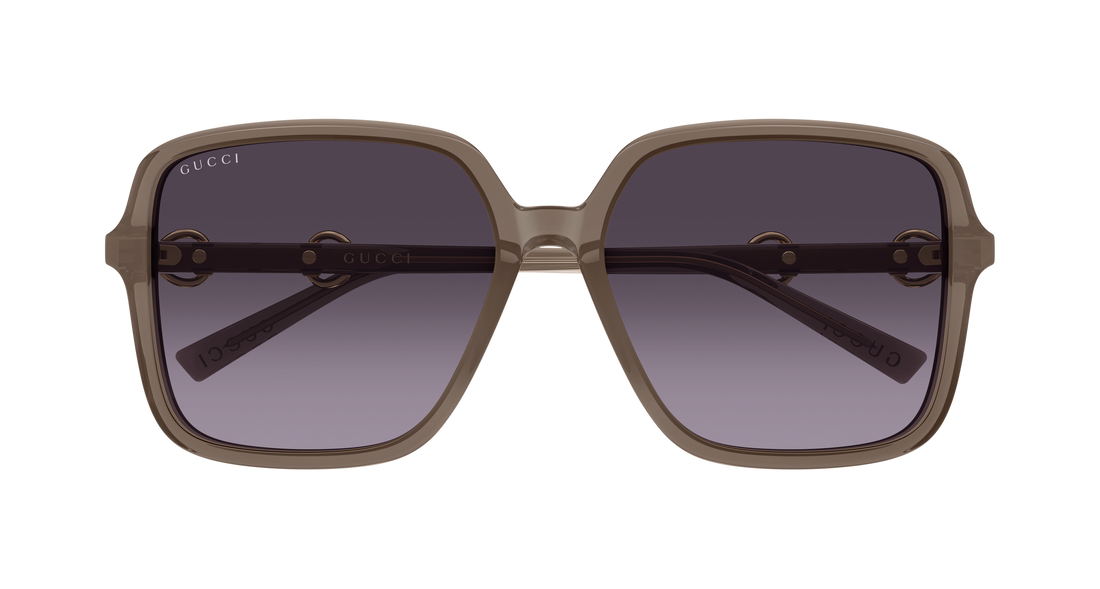 Sonnenbrillen gucci gg2219sa 004 marron butterfly femenino größe 59mm - Detailansicht