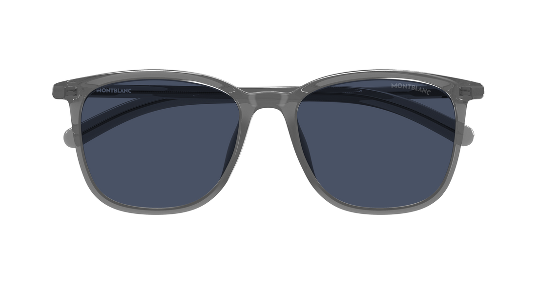 Lunettes de soleil montblanc mb0487sa 003 gris rectangular / squared masculino taille 56mm - Vue détaillée