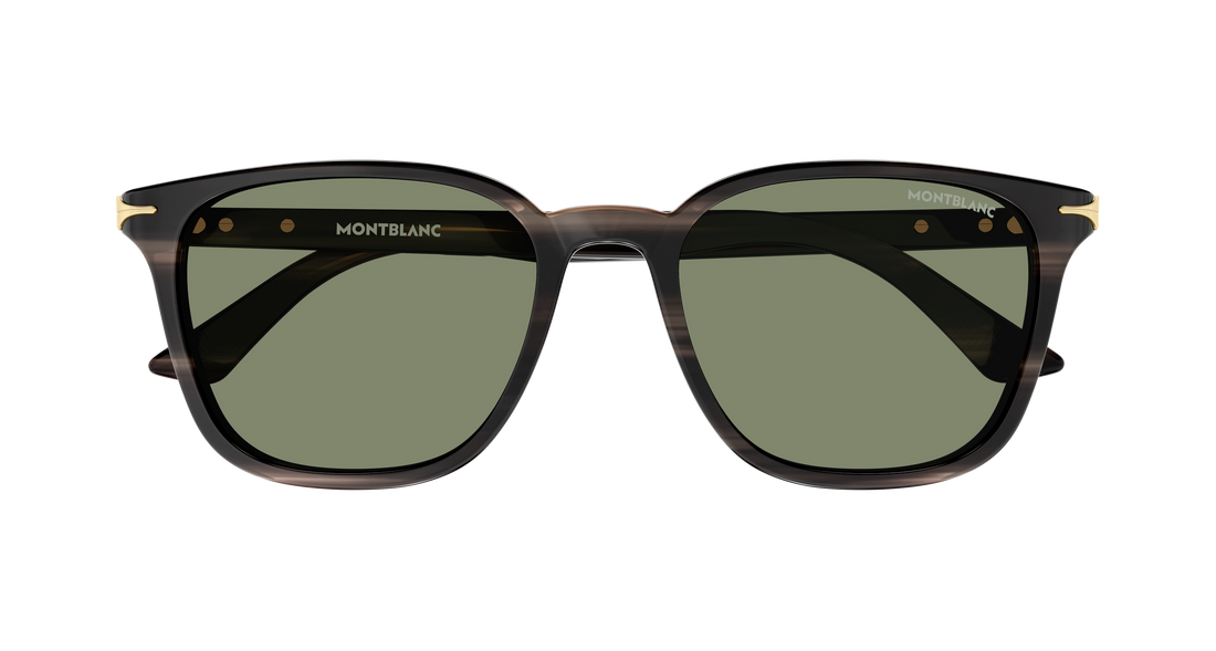 Sonnenbrillen montblanc mb0518sa 004 gris rectangular / squared masculino größe 55mm - Detailansicht