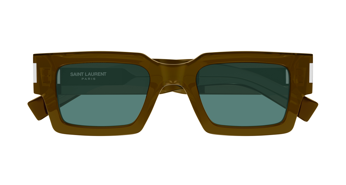 Lunettes de soleil saint laurent sl 572 013 marron rectangular / squared masculino taille 50mm - Vue détaillée