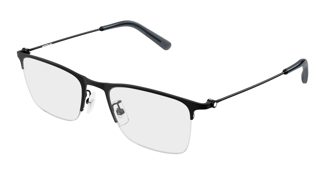 Lunettes de vue montblanc mb0502ol 008 negro rectangular / squared masculino taille 55mm - Vue principale