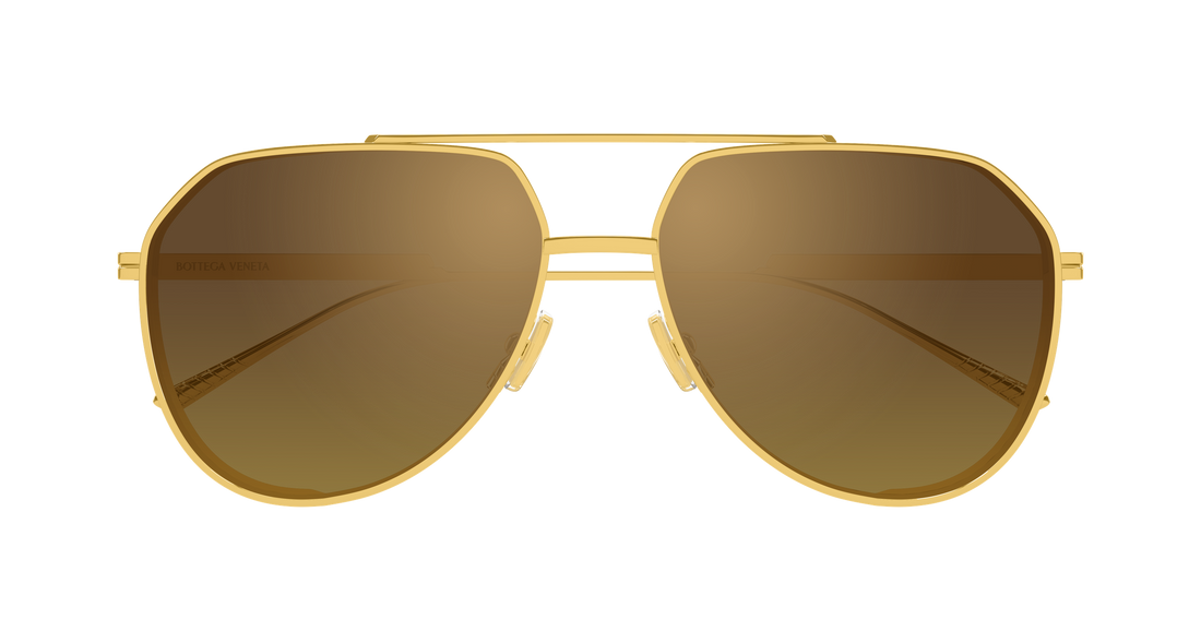 Occhiali da sole bottega veneta bv1465s 004 dorado pilot/navigator unisex taglia 60mm - Vista dettagliata