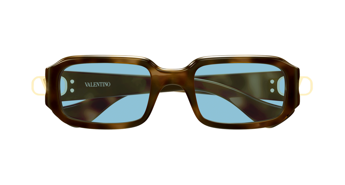 Occhiali da sole valentino vg0016s 003 havana rectangular / squared femenino taglia 53mm - Vista dettagliata
