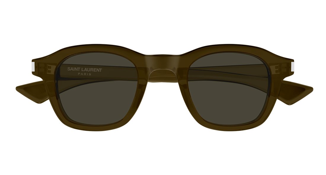 Sunglasses saint laurent sl 880 004 marron round/oval/panthos unisex size 45mm - Detailed view