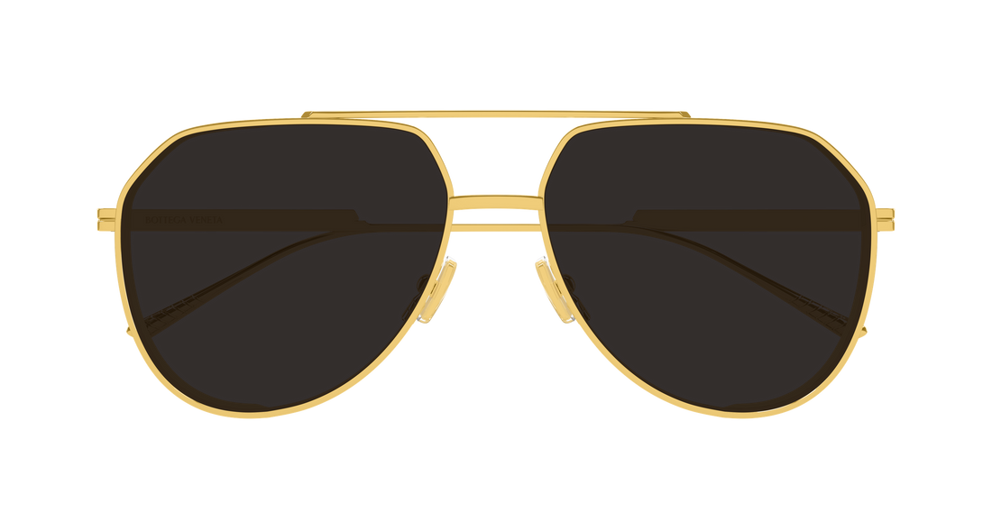 Sunglasses bottega veneta bv1465s 001 dorado pilot/navigator unisex size 60mm - Detailed view