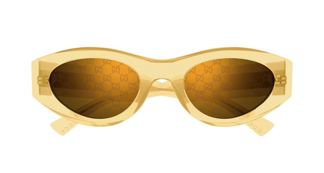 Sunglasses gucci gg2065s 004 amarillo round/oval/panthos femenino size 52mm - Detailed view
