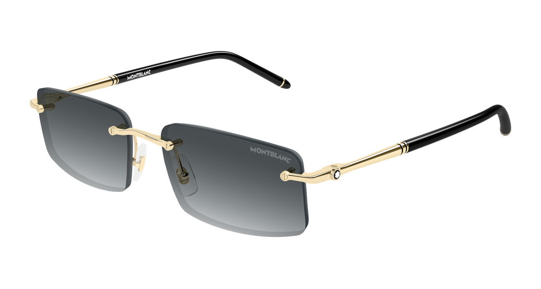 Lunettes de soleil montblanc mb0443s 007 dorado rectangular / squared masculino taille 56mm - Vue principale