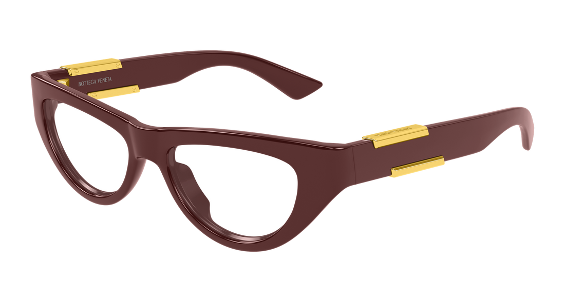 Prescription glasses bottega veneta bv1454o 004 burdeos cat eye femenino size 51mm - Main view