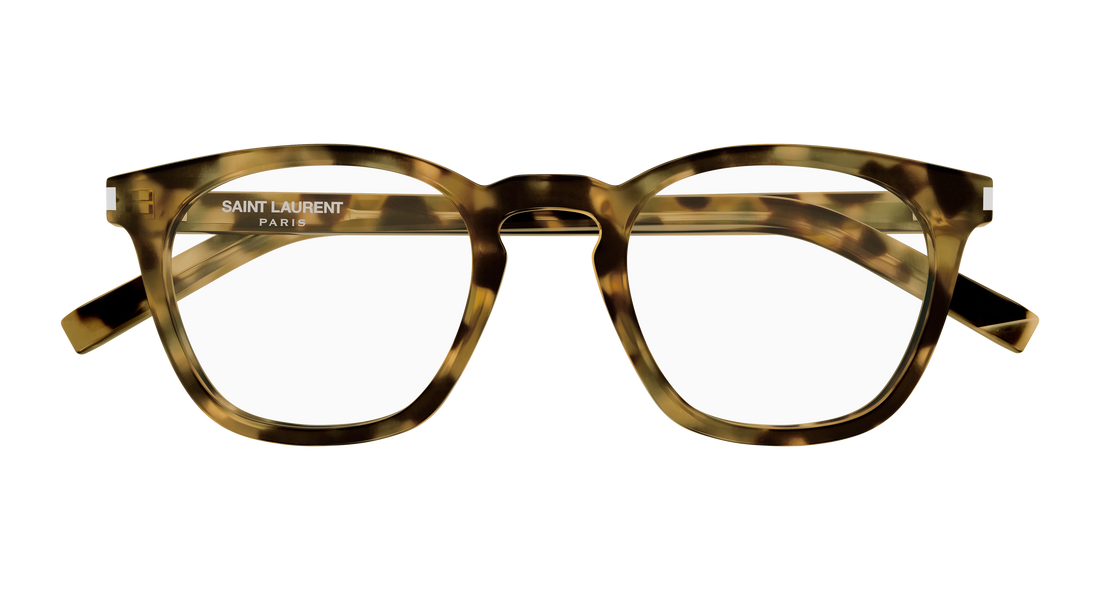 Lunettes de vue saint laurent sl 28 opt 017 havana round/oval/panthos masculino taille 50mm - Vue détaillée