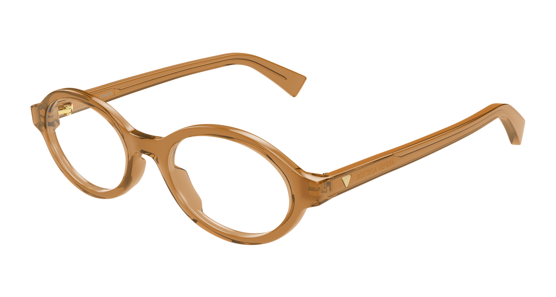 Prescription glasses bottega veneta bv1367o 005 naranja round/oval/panthos femenino size 50mm - Main view