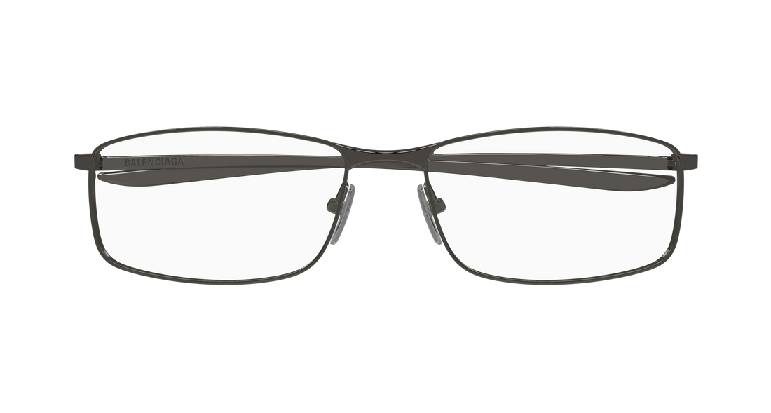 Prescription glasses balenciaga bb0496o 003 gris rectangular / squared masculino size 60mm - Detailed view