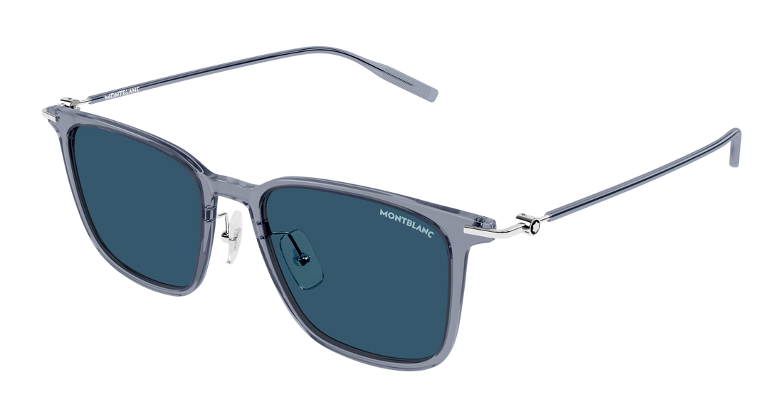 Sonnenbrillen montblanc mb0354s 008 gris rectangular / squared masculino größe 52mm - Hauptansicht