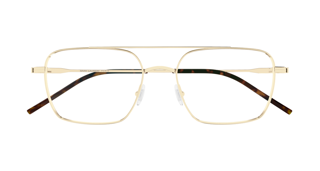 Gafas graduadas saint laurent sl 888 003 dorado pilot/navigator unisex talla 53mm - Vista de detalle