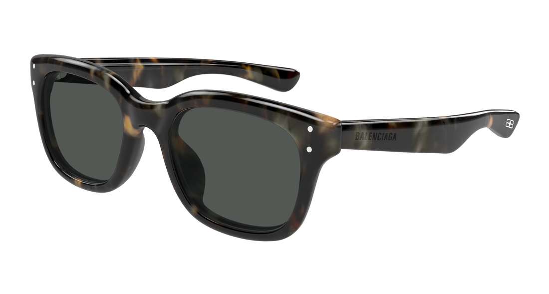 Lunettes de soleil balenciaga bb0522sk 002 havana rectangular / squared unisex taille 54mm - Vue principale
