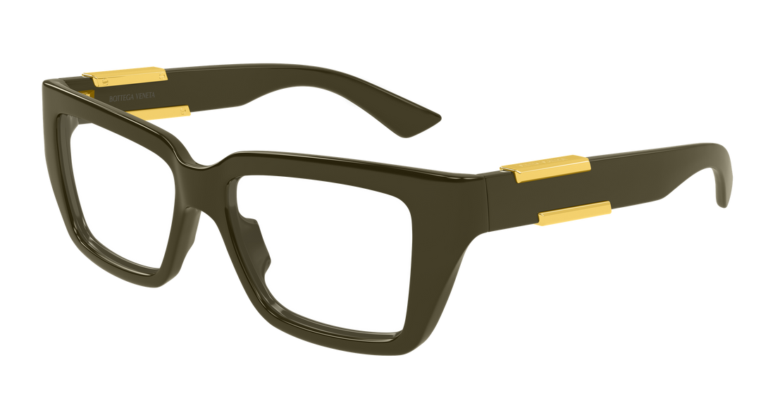 Prescription glasses bottega veneta bv1455o 003 verde rectangular / squared femenino size 52mm - Main view