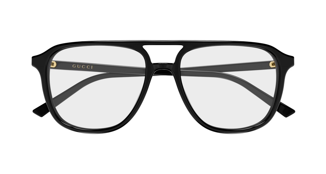 Brillen gucci gg2237o 001 negro pilot/navigator masculino größe 54mm - Detailansicht