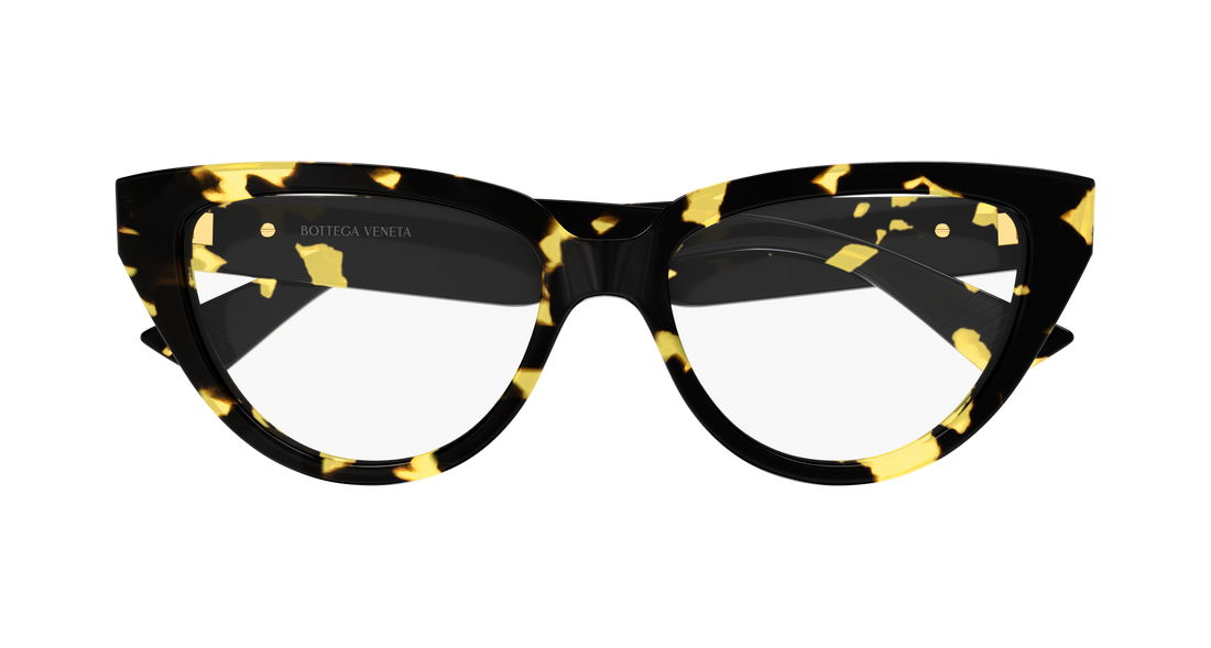 Lunettes de vue bottega veneta bv1503o 002 havana cat eye femenino taille 53mm - Vue détaillée