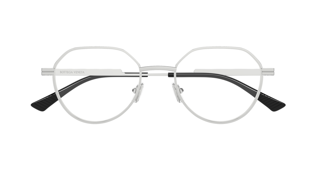 Prescription glasses bottega veneta bv1468o 002 plateado round/oval/panthos unisex size 51mm - Detailed view
