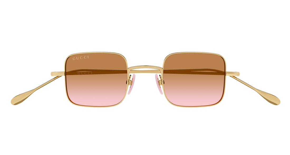 Sunglasses gucci gg1813s 011 dorado rectangular / squared unisex size 43mm - Detailed view