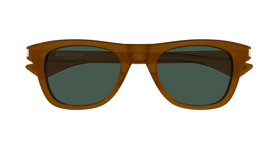 Sunglasses saint laurent sl 879 005 marron rectangular / squared masculino size 51mm - Detailed view