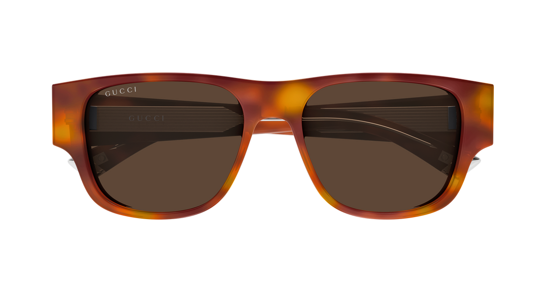 Sunglasses gucci gg2075s 002 havana rectangular / squared masculino size 54mm - Detailed view
